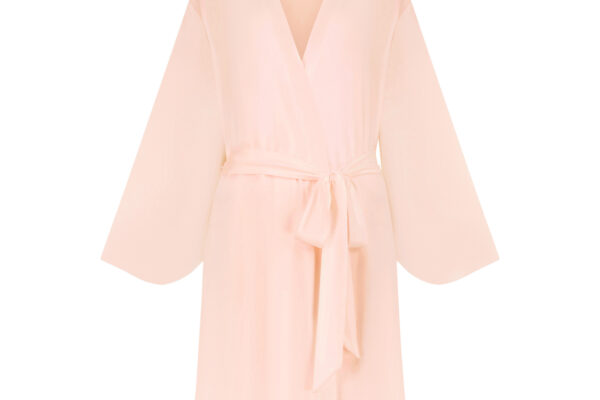 Luxury blush robe made of soft Tencel Modal luxurious woman loungewear