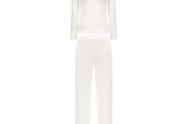Luxurious Vanilla Lounge set made from soft Modal Tencel fabric for women.