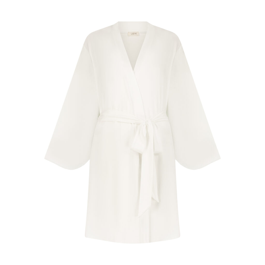 Luxurious Vanilla Robe made from soft Modal Tencel fabric eco-friendly soft and luxurious loungewear